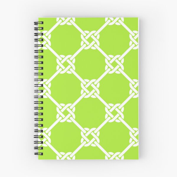 Item preview, lime green Celtic Knot Pattern - Lattice interlocking simple square knot  designed and sold by ImageNugget.