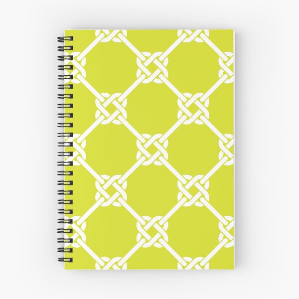 Item preview, chartreuse Celtic Knot Pattern - Lattice interlocking simple square knot  designed and sold by ImageNugget.