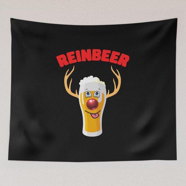 Item preview, Reinbeer, Reinbeer masks, reinbeer merch, christmas beer, beer, christmas beer lover, christmas beer pun, drinking, beer gift, ugly christmas sweater, christmas beer lovers funny, designed and sold by bimmer325.