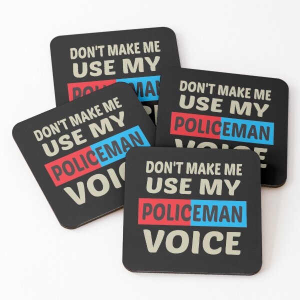Item preview, Don't Make Me Use My Policeman Voice, Cute Funny Gift Idea For Police officer designed and sold by awesomedraw.