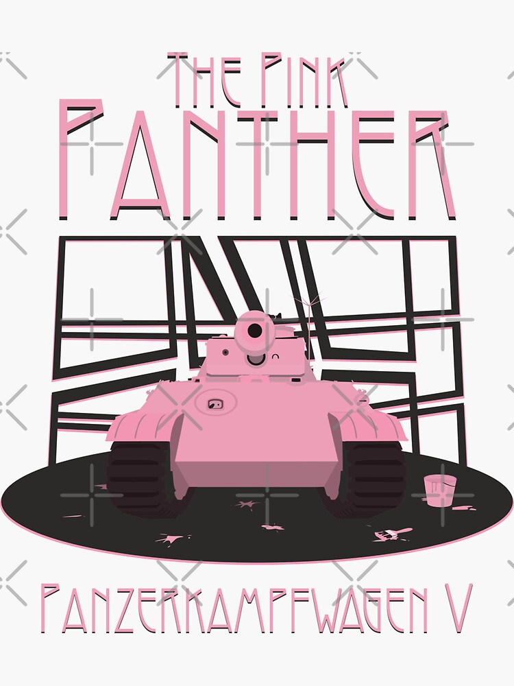 Pink tank Panzer V Panther | Sticker