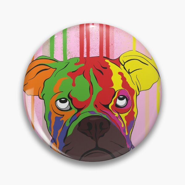 Artikelvorschau, Gemalter Hund (pink) entworfen und verkauft von Calum Sharp.