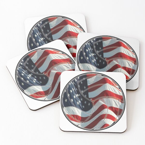 Item preview, USA flag in the wind - volleyball designed and sold by NA-WORLDWIDE.