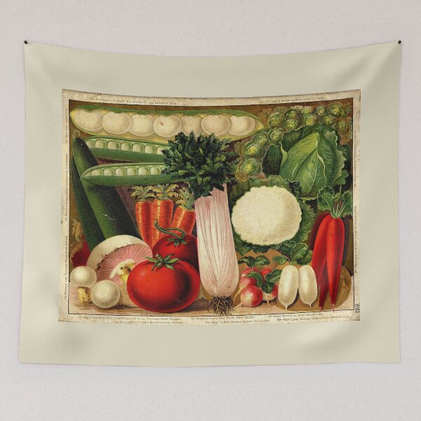 Item preview, Cabbages, Carrots, Celery, Cucumbers, Tomatoes - Brotherton 1897 Vintage Seeds designed and sold by killies.