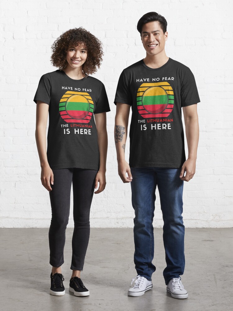 Have No Fear The Lithuanian Is Here | Lithuania Flag Gift" T-shirt Sale by trendo | Redbubble | lithuania t-shirts - lithuanian t-shirts - no fear the lithuanian