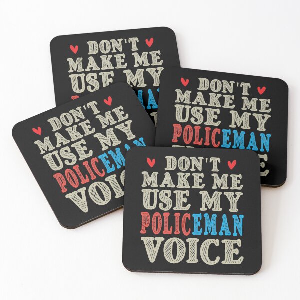 Item preview, Don't Make Me Use My Policeman Voice, Cute Funny Gift Idea For Police officer designed and sold by awesomedraw.