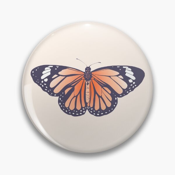 Item preview, Aesthetic Pastel Orange Coral Red Monarch Butterfly  designed and sold by illhustration.