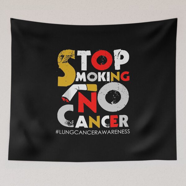 Item preview, Stop smoking no lung cancer designed and sold by mederDESIGNS.