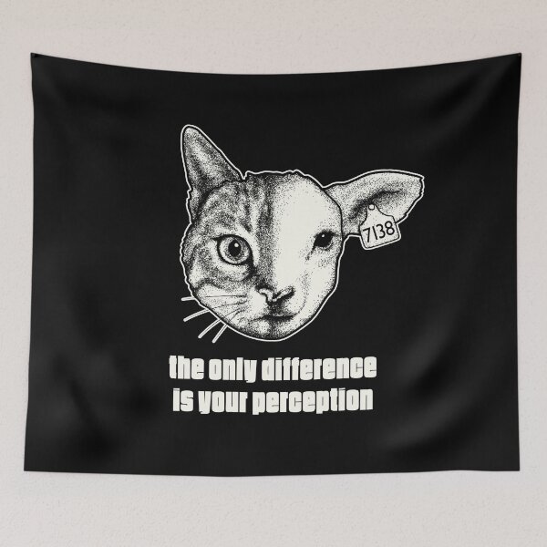 Item preview, The Only Difference Is Your Perception - Cat / Lamb Sheep designed and sold by lichthaus.