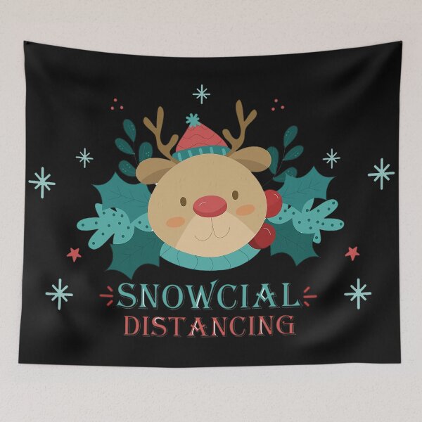 Item preview, snowcialdistancing. designed and sold by wuhuo.