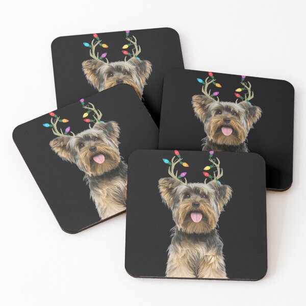 Item preview, Yorkie Yorkshire Terrier Reindeer Christmas Dog +5 designed and sold by BrockSly.