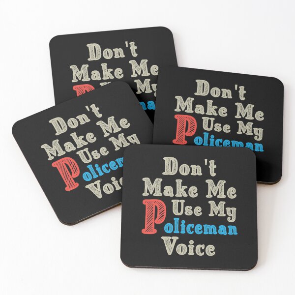 Item preview, Don't Make Me Use My Policeman Voice, Cute Funny Gift Idea For Police officer designed and sold by awesomedraw.