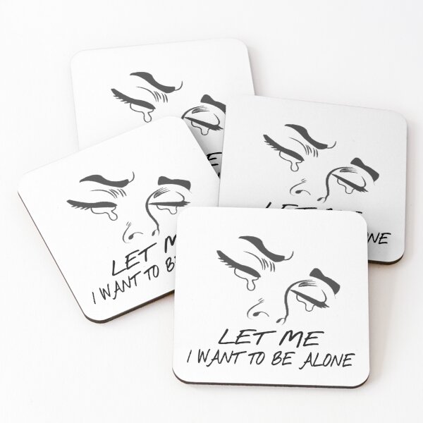 Item preview, Let me i want to be alone, I love you to the moon and back, black and hurt,  designed and sold by Matrixstore.