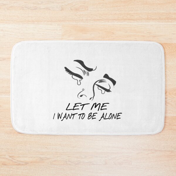 Item preview, Let me i want to be alone, I love you to the moon and back, black and hurt,  designed and sold by Matrixstore.