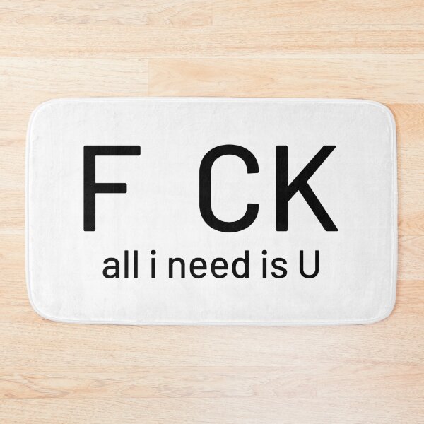 Item preview, Fuck all I Need Is U , Funny Shirt , Mom Shirt, Humour Shirt, Funny Gift , Typography designed and sold by KunKhalil.