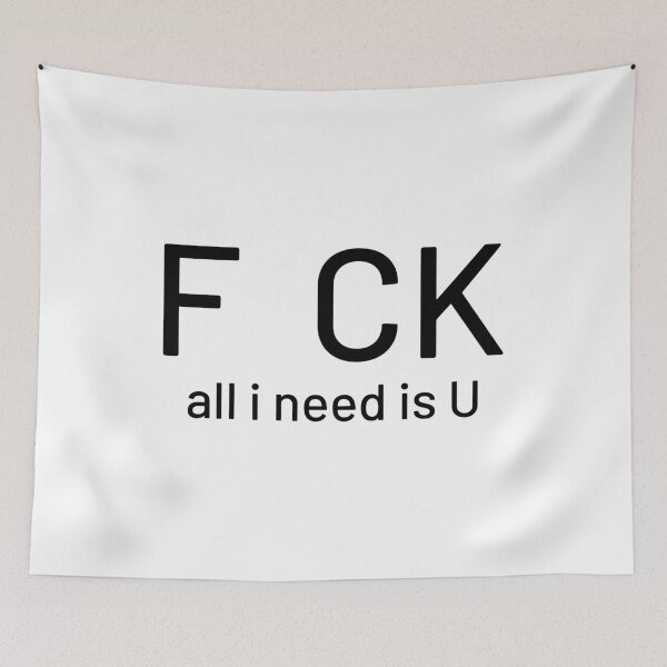 Item preview, Fuck all I Need Is U , Funny Shirt , Mom Shirt, Humour Shirt, Funny Gift , Typography designed and sold by KunKhalil.
