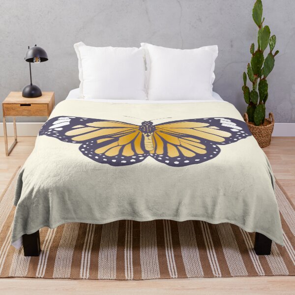 Item preview, Aesthetic Pastel Yellow Monarch Butterfly designed and sold by illhustration.