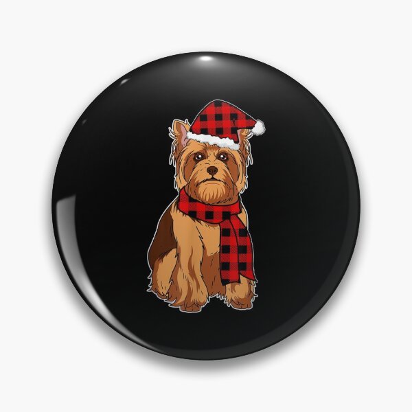 Item preview, Yorkshire Terrier Buffalo Plaid Yorkie Dog Lover Christmas designed and sold by BrockSly.