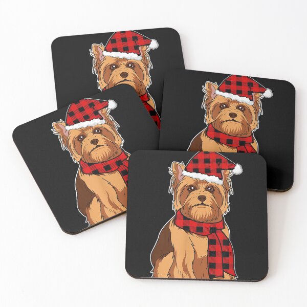 Item preview, Yorkshire Terrier Buffalo Plaid Yorkie Dog Lover Christmas designed and sold by BrockSly.