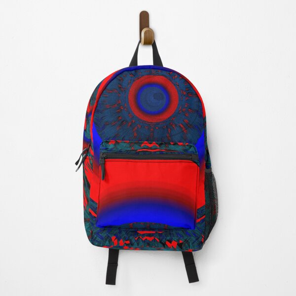 Item preview, Red Abstract Circles Colorful Geometric Line Pattern / Liquid Psychedelic Art designed and sold by GuitarZan's.