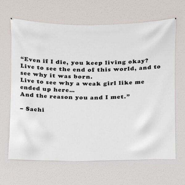 Item preview, Sachi - Quote designed and sold by Epicanimequotes.