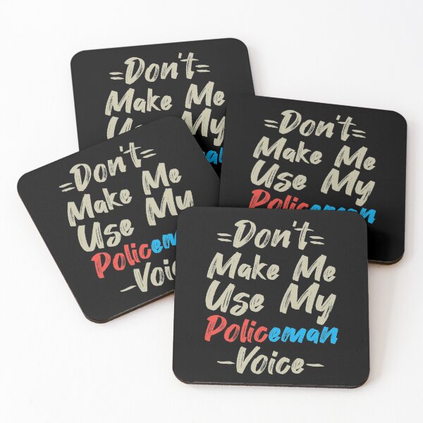 Item preview, Don't Make Me Use My Policeman Voice, Cute Funny Gift Idea For Police officer designed and sold by awesomedraw.