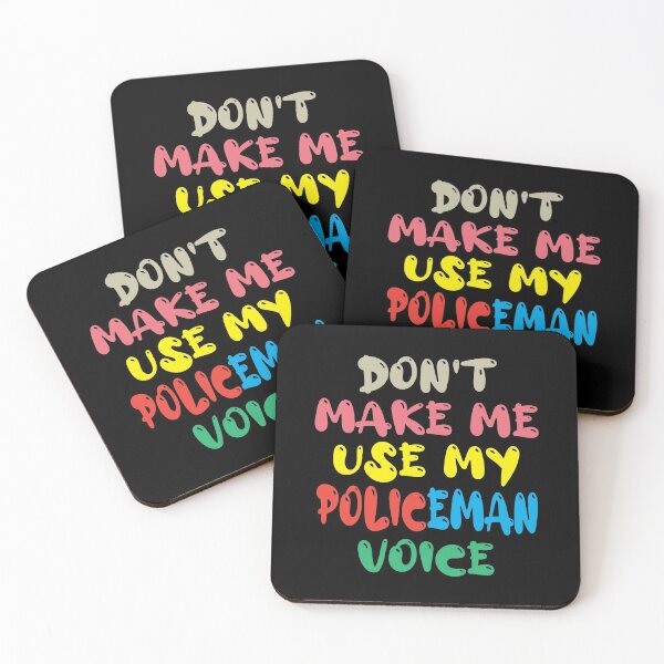 Item preview, Don't Make Me Use My Policeman Voice, Cute Funny Gift Idea For Police officer designed and sold by awesomedraw.