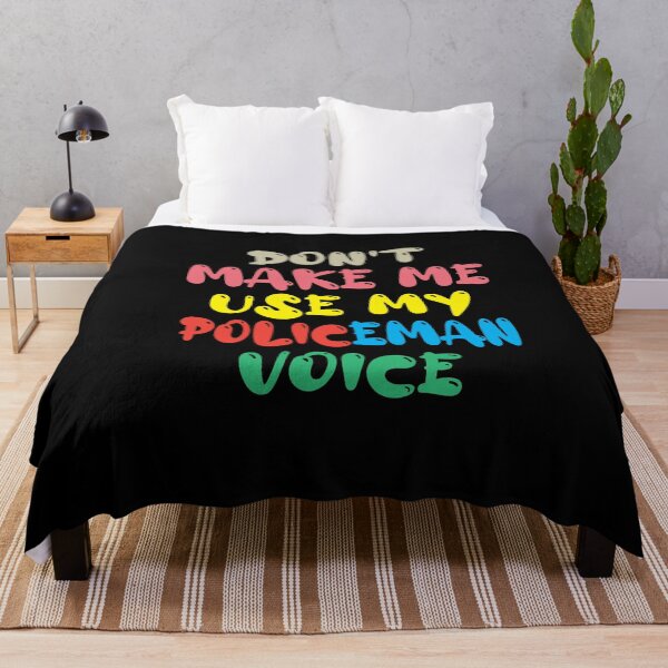 Item preview, Don't Make Me Use My Policeman Voice, Cute Funny Gift Idea For Police officer designed and sold by awesomedraw.