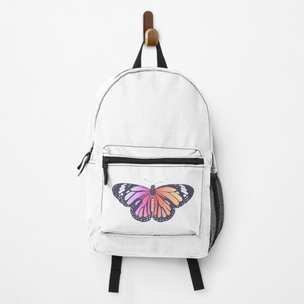 Item preview, Aesthetic Warm Rainbow Ombré Monarch Butterfly designed and sold by illhustration.
