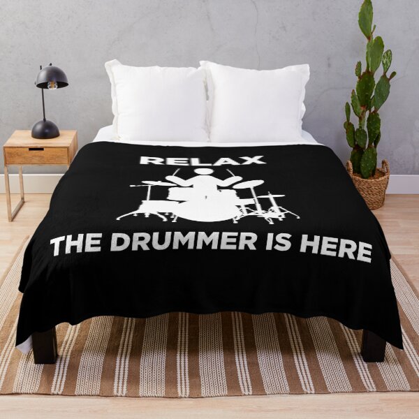 Item preview, Relax The Drummer Is Here White designed and sold by UncleApo.