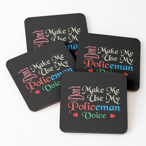 Item preview, Don't Make Me Use My Policeman Voice, Cute Funny Gift Idea For Police officer designed and sold by awesomedraw.