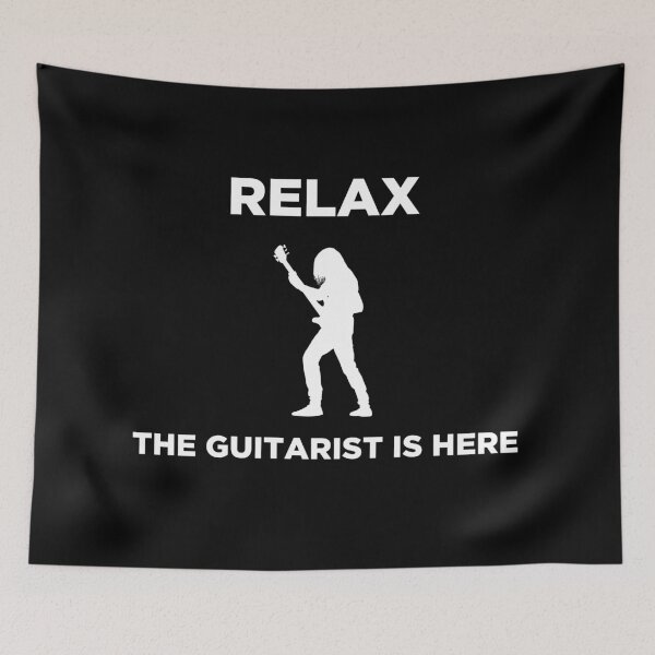 Item preview, Relax The Guitarist Is Here (White) designed and sold by UncleApo.
