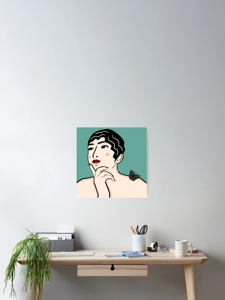 Aperçu 2 sur 3. Poster avec l'œuvre Oh papillon! créée et vendue par Roshi-R.