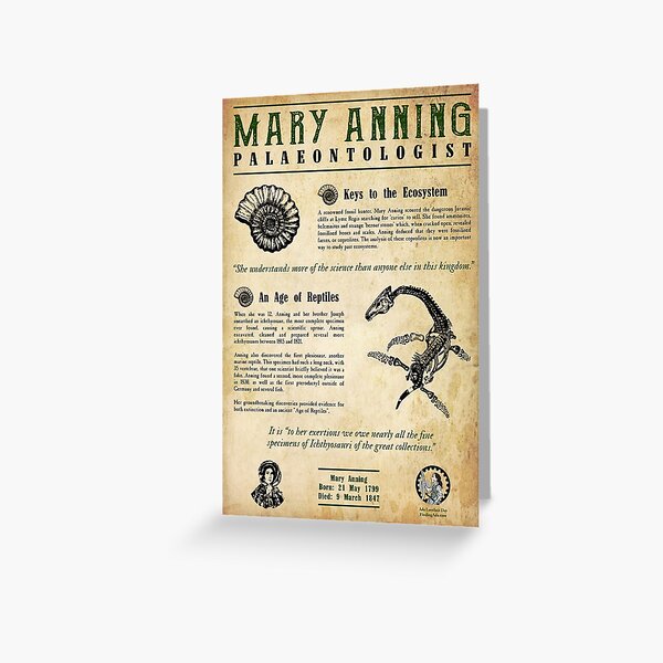 Mary Anning: Palaeontologist Greeting Card