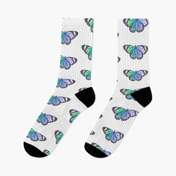 Item preview, Aesthetic Rainbow Ombré Monarch Butterfly  designed and sold by illhustration.