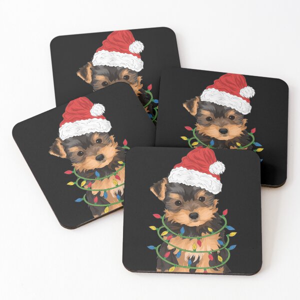 Item preview, Yorkshire Terrier Christmas Gift Santa Hat Yorkie Mom designed and sold by BrockSly.