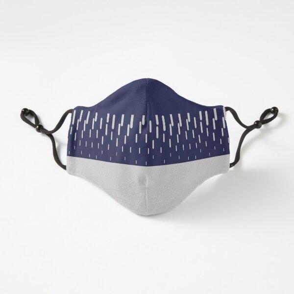 Tessellated Vertical blue Fitted 3-Layer