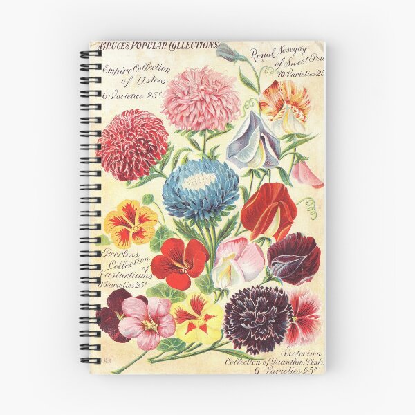Item preview, Sweet pea, Aster, Nasturtium, Dianthus - Bruce's 1898 designed and sold by killies.