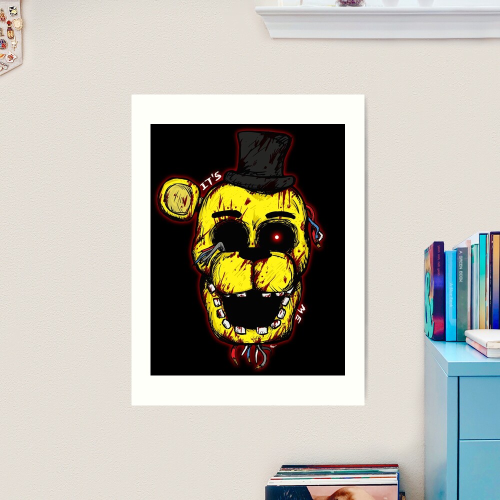 FNAF Golden Fredbear Art Print by Bloo McDoodle