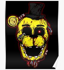 Bloody Golden Freddy FNAF Poster