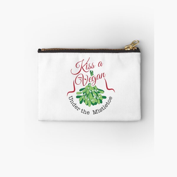 Item preview, Kiss a Vegan Under the Mistletoe Christmas Holiday Winter  designed and sold by LaDolceVegan.