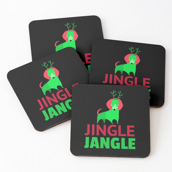 Item preview, Jingle Jangle Christmas Cute Dog designed and sold by jacks-tees.