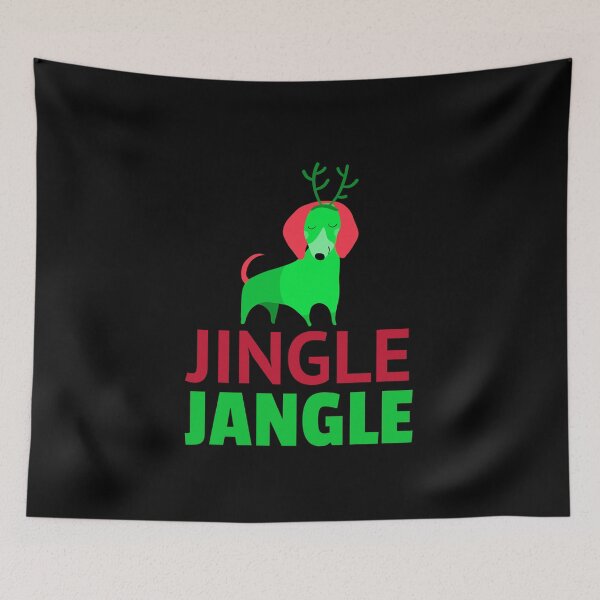 Item preview, Jingle Jangle Christmas Cute Dog designed and sold by jacks-tees.