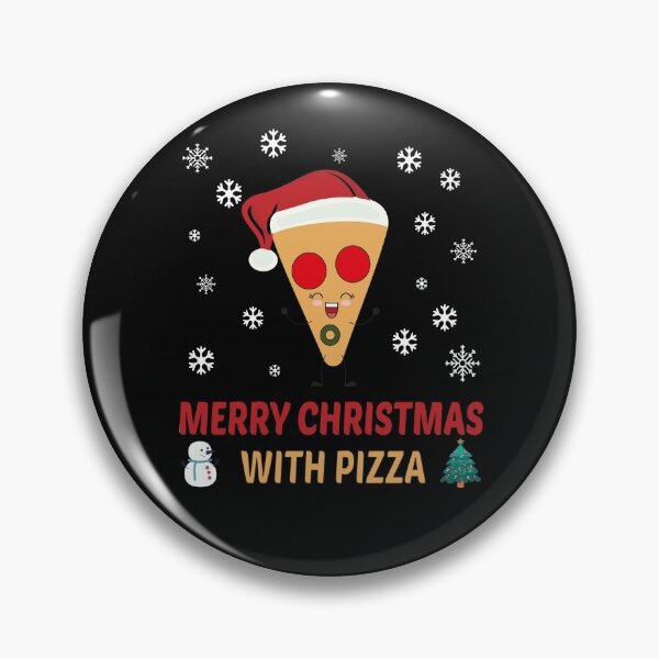 Item preview, Merry Christmas with Pizza designed and sold by MG STORE.