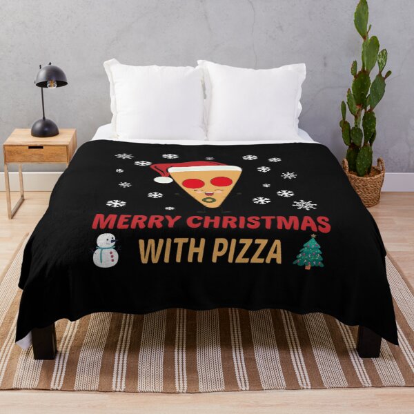 Item preview, Merry Christmas with Pizza designed and sold by MG STORE.