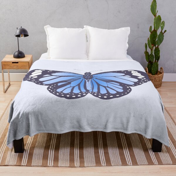 Item preview, Aesthetic Pastel Royal Blue Monarch Butterfly designed and sold by illhustration.