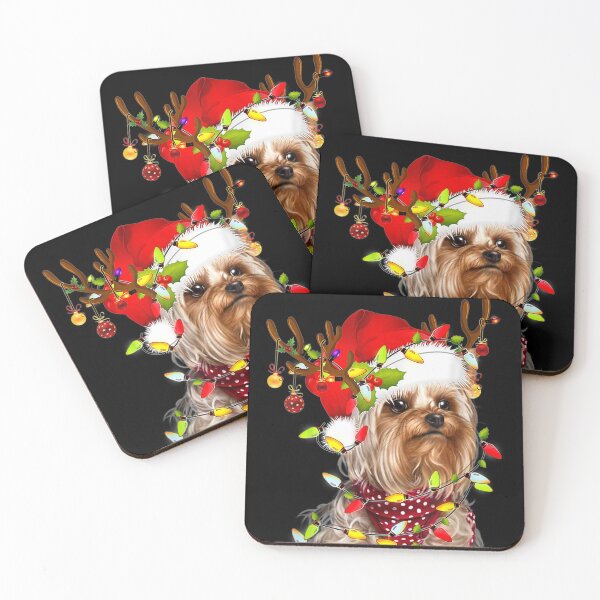Item preview, Yorkshire Terrier Christmas Reindeer Christmas Lights Pajama designed and sold by BrockSly.