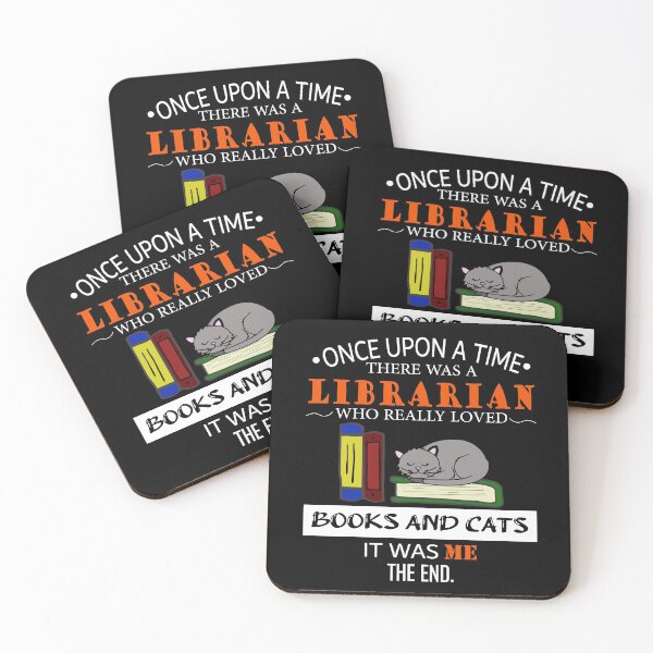 Item preview, Once upon a time there was a Librarian - Books And Cats lovers, Library Worker Design designed and sold by ArtyFiction.