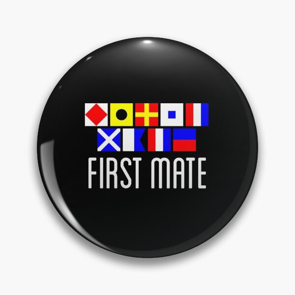Item preview, Cute Yachtie Gift - Nautical Flag First Mate designed and sold by brizodesign.
