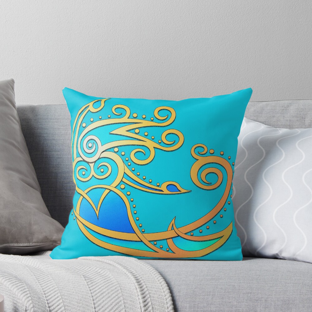 Item preview, Throw Pillow designed and sold by moonshelldkm.